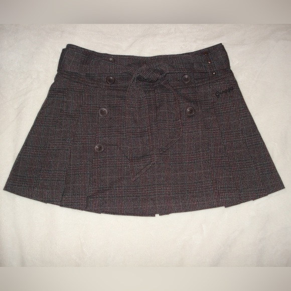 Groggy plaid pleated mini skirt - Picture 1 of 3